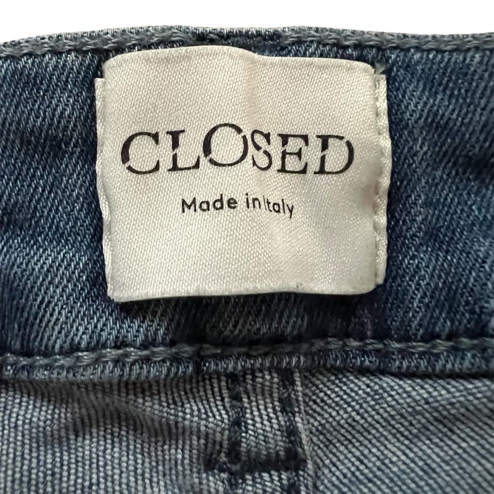 Closed Baker Slim Straight Jeans 29 Candiani Italian Denim Mid Wash Blue - Picture 12 of 16